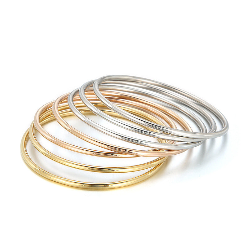 Multi-Layer 3mm Circular Ring Bracelet: Stylish Wrist Essential