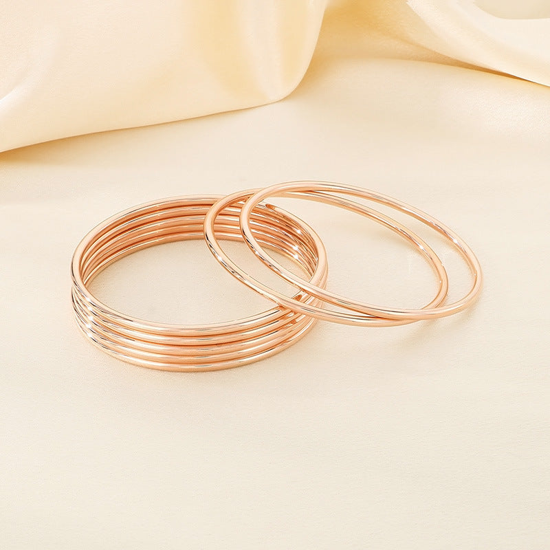 Multi-Layer 3mm Circular Ring Bracelet: Stylish Wrist Essential