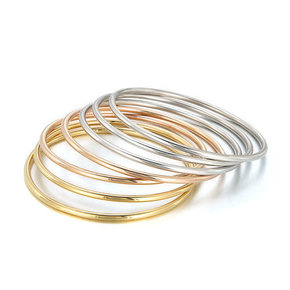 Multi-Layer 3mm Circular Ring Bracelet: Stylish Wrist Essential