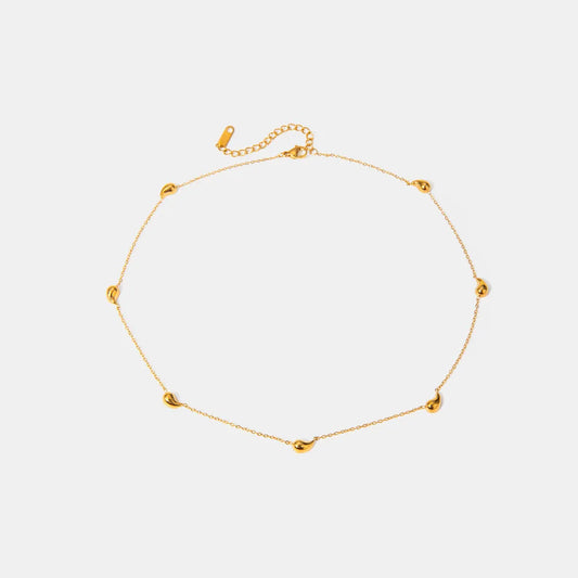 Golden Beaded Choker Necklace: Subtle Glamour Around the Neck